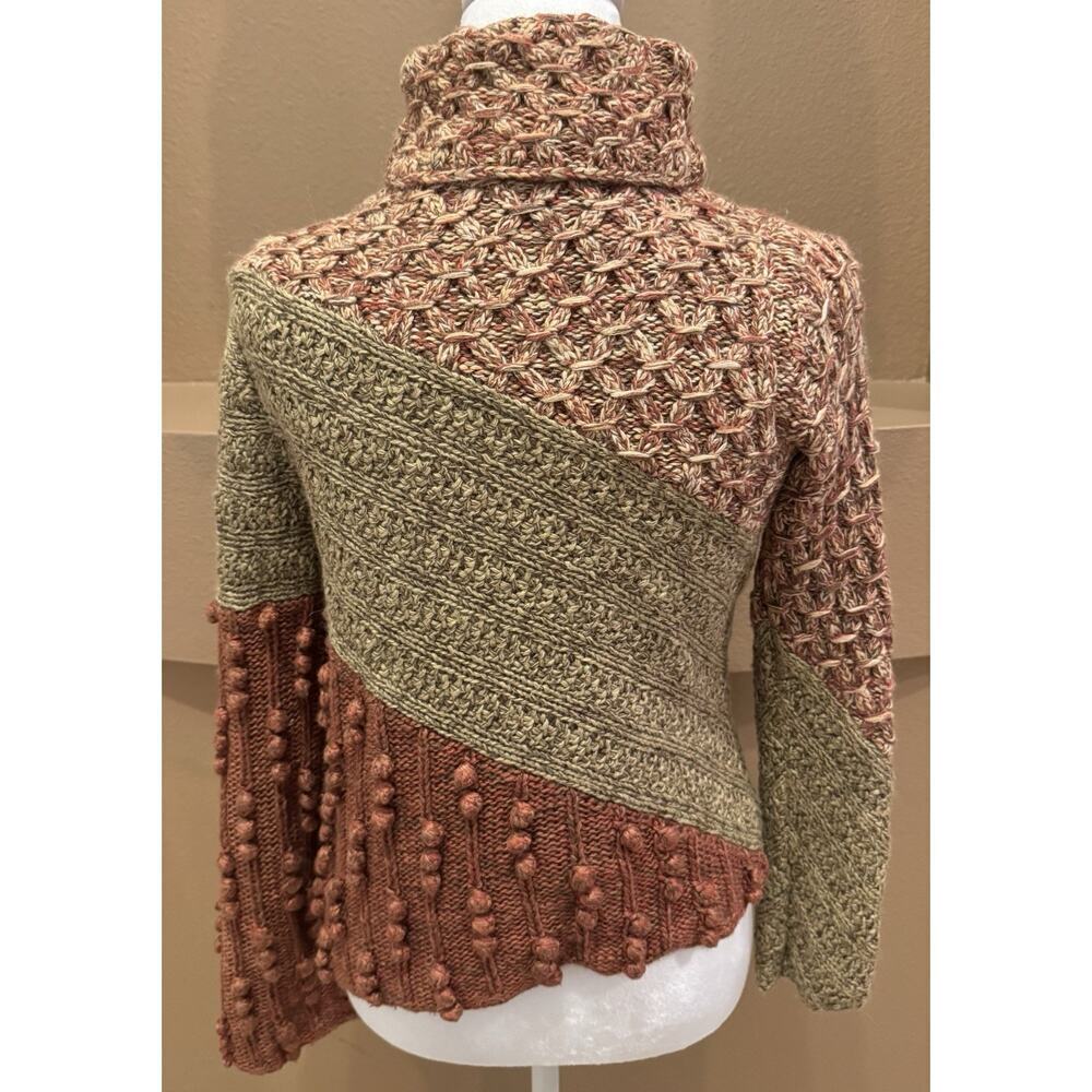 Sigrid Olsen Hand Knitted Sweater Women’s Multicolor Silk Alpaca Size PS - Picture 8 of 8